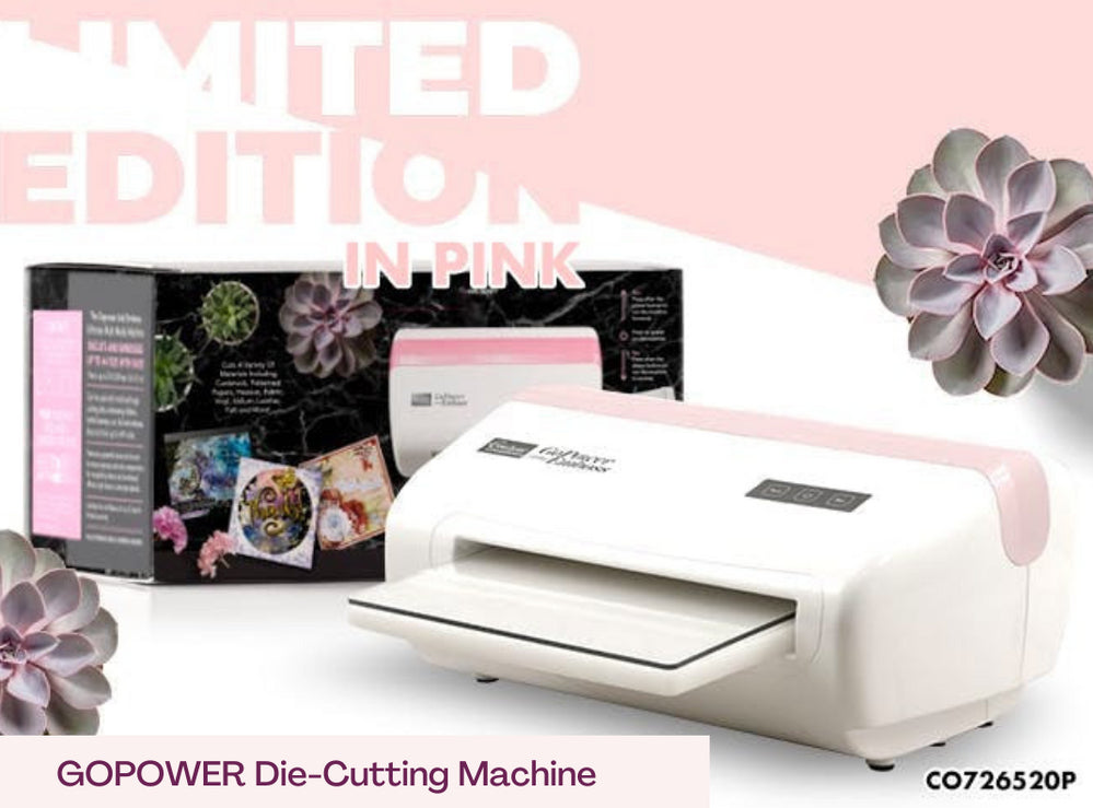 Couture Creations - GoPower & Emboss Machine AU *PINK* - includes 30 dies & 2 embossing folders