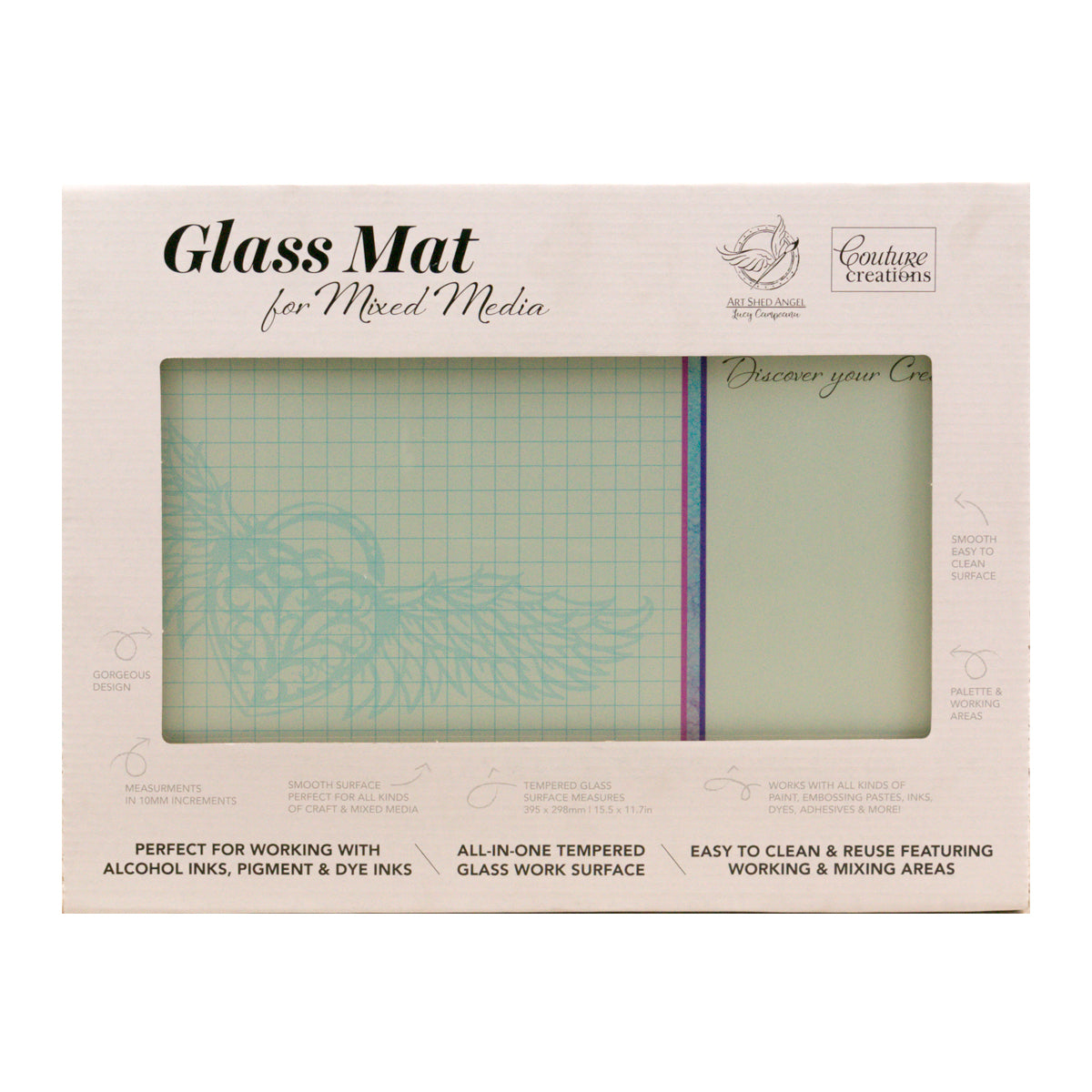 Couture Creations - Glass Mat for Mixed Media (palette and working area)