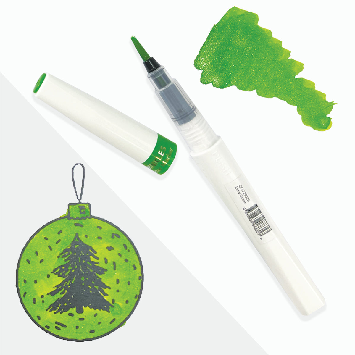 Couture Creations - Winkles Glitter Markers - Lime Green