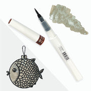 Couture Creations - Winkles Glitter Markers - Bronze/Champagne
