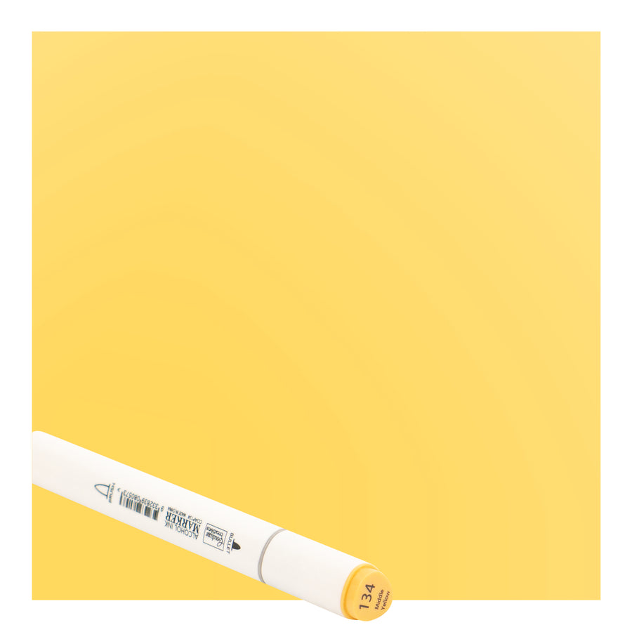 Couture Creations - Middle Yellow Twin Tip Alcohol Ink Marker