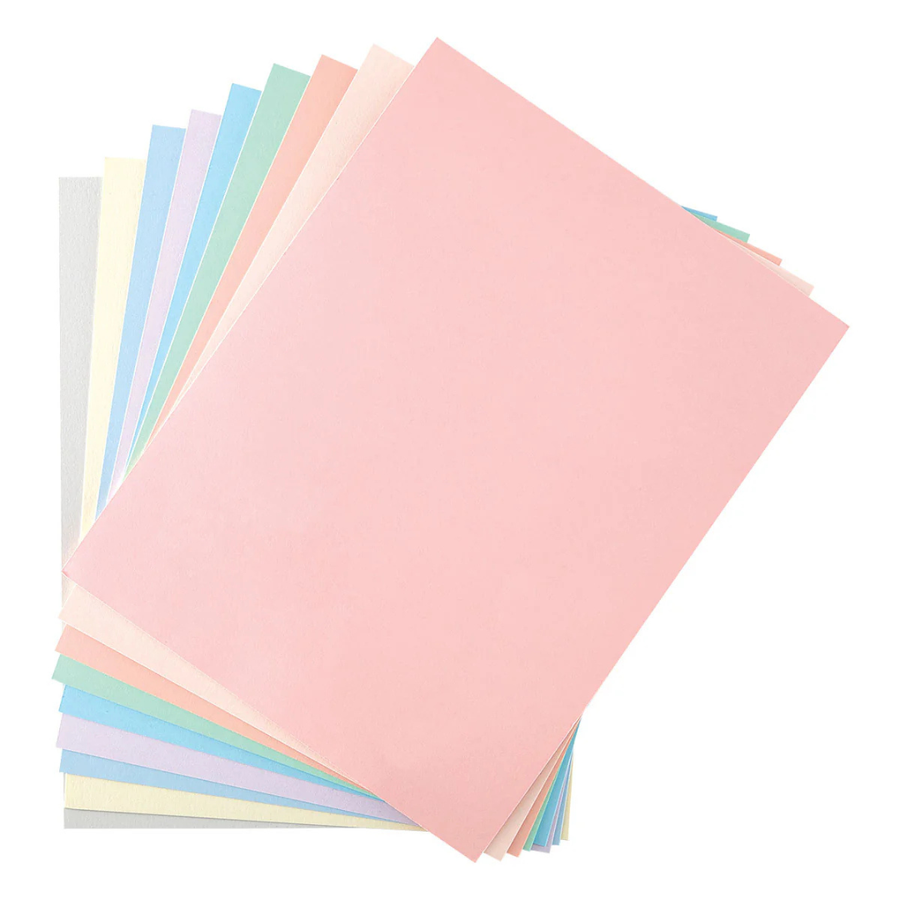 Spellbinders - Buttons & Keepsakes ColorWheel Cardstock Assortment 8.5" x 11" - 10 Sheets