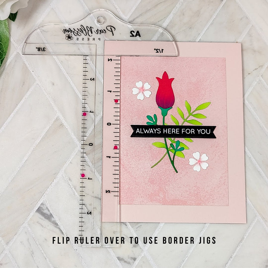 Pear Blossom Press - Cardmaker's T-square A7 (1 ruler)