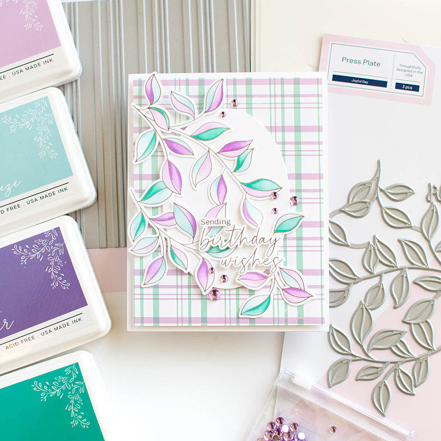 Pinkfresh Studio - Plaid Press Plate