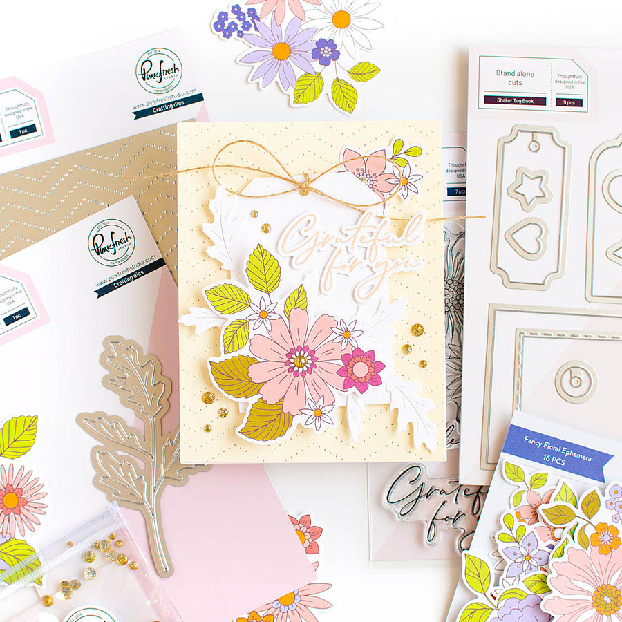 Pinkfresh Studio Shaker Tag Book dies