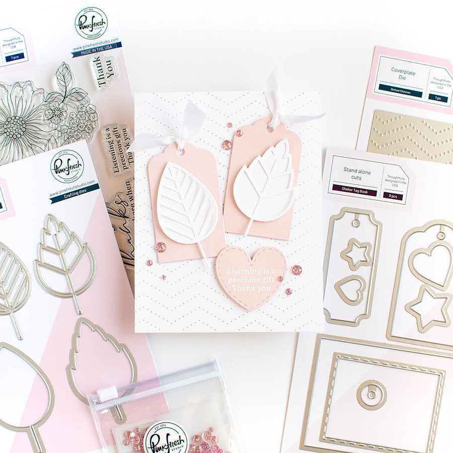Pinkfresh Studio Shaker Tag Book dies