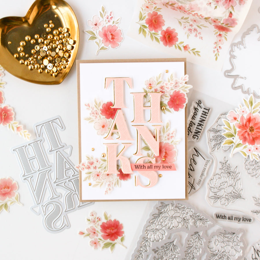 Pinkfresh Studio - Peony Glow Washi