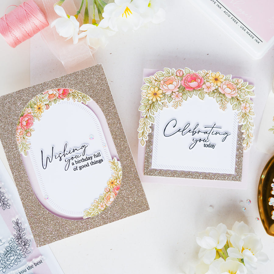 Pinkfresh Studio - Celebrate in Blooms Dies