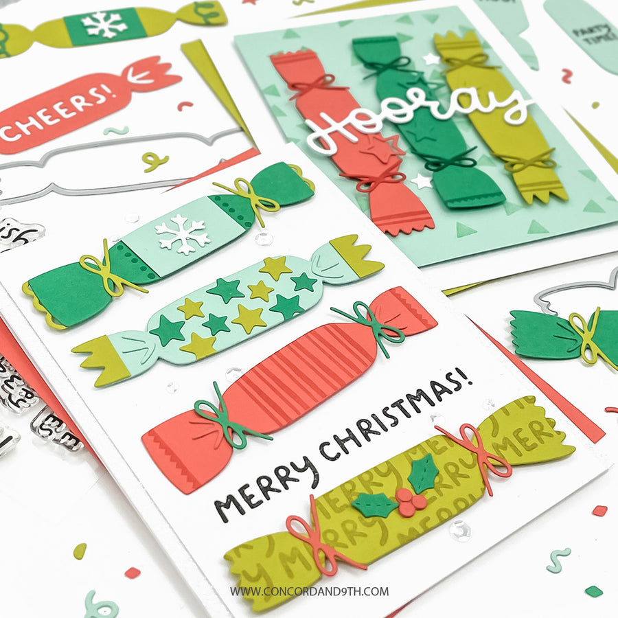 Concord & 9th - Christmas Crackers Stamp & Die Bundle