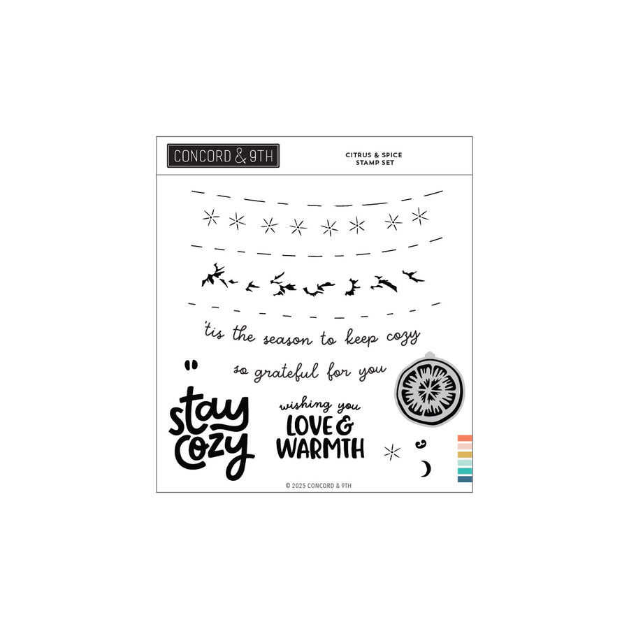 Concord & 9th - Citrus & Spice Stamp Set