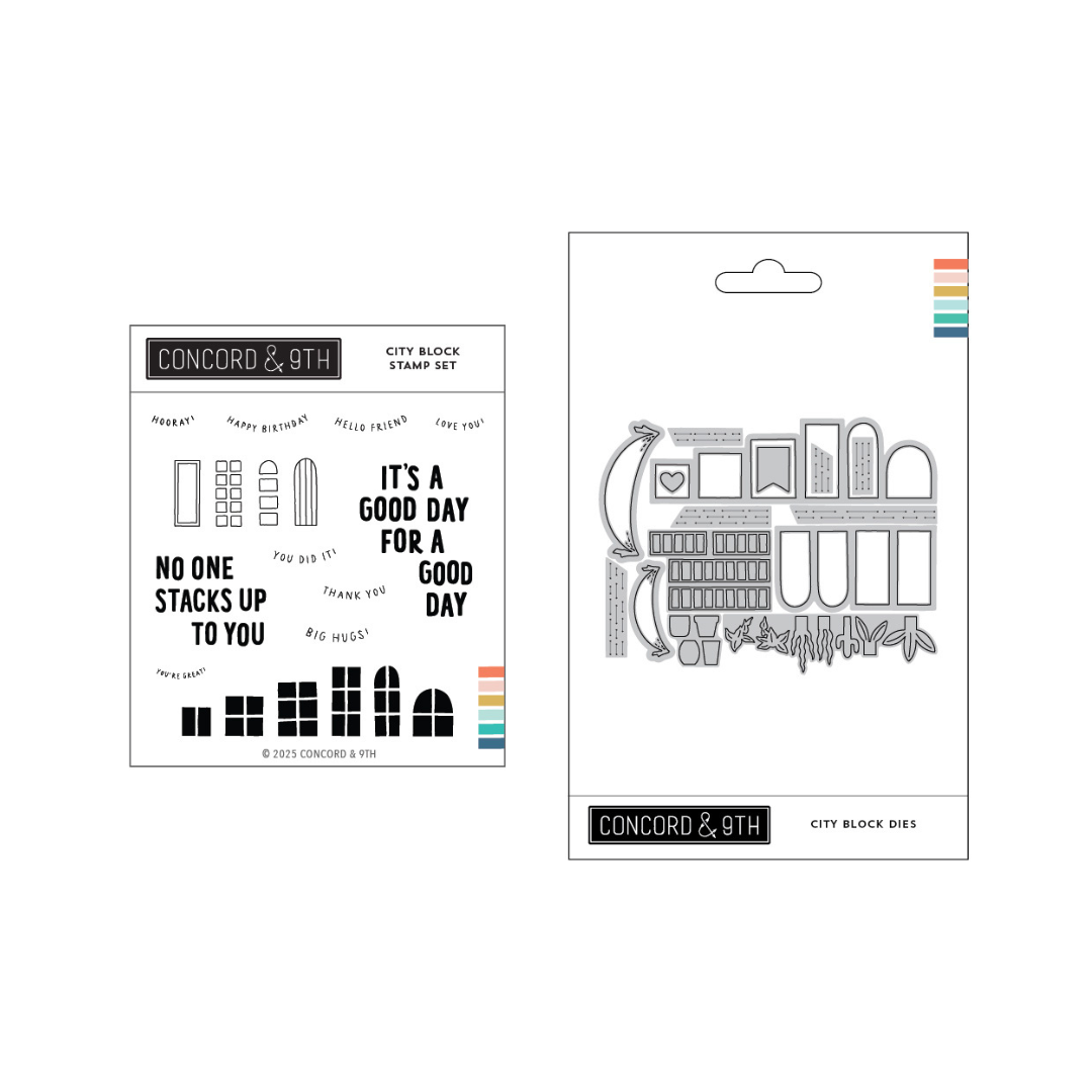 Concord & 9th - City Blocks Stamps & Die Bundle