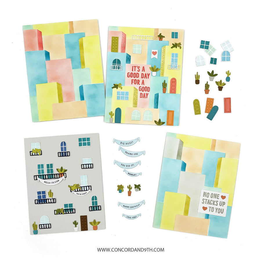 Concord & 9th - City Block Stamp Set