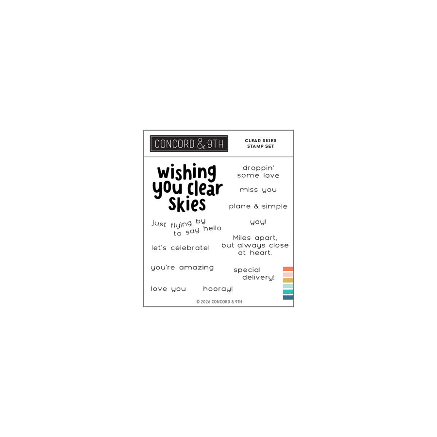 Concord & 9th - Clear Skies Stamp Set