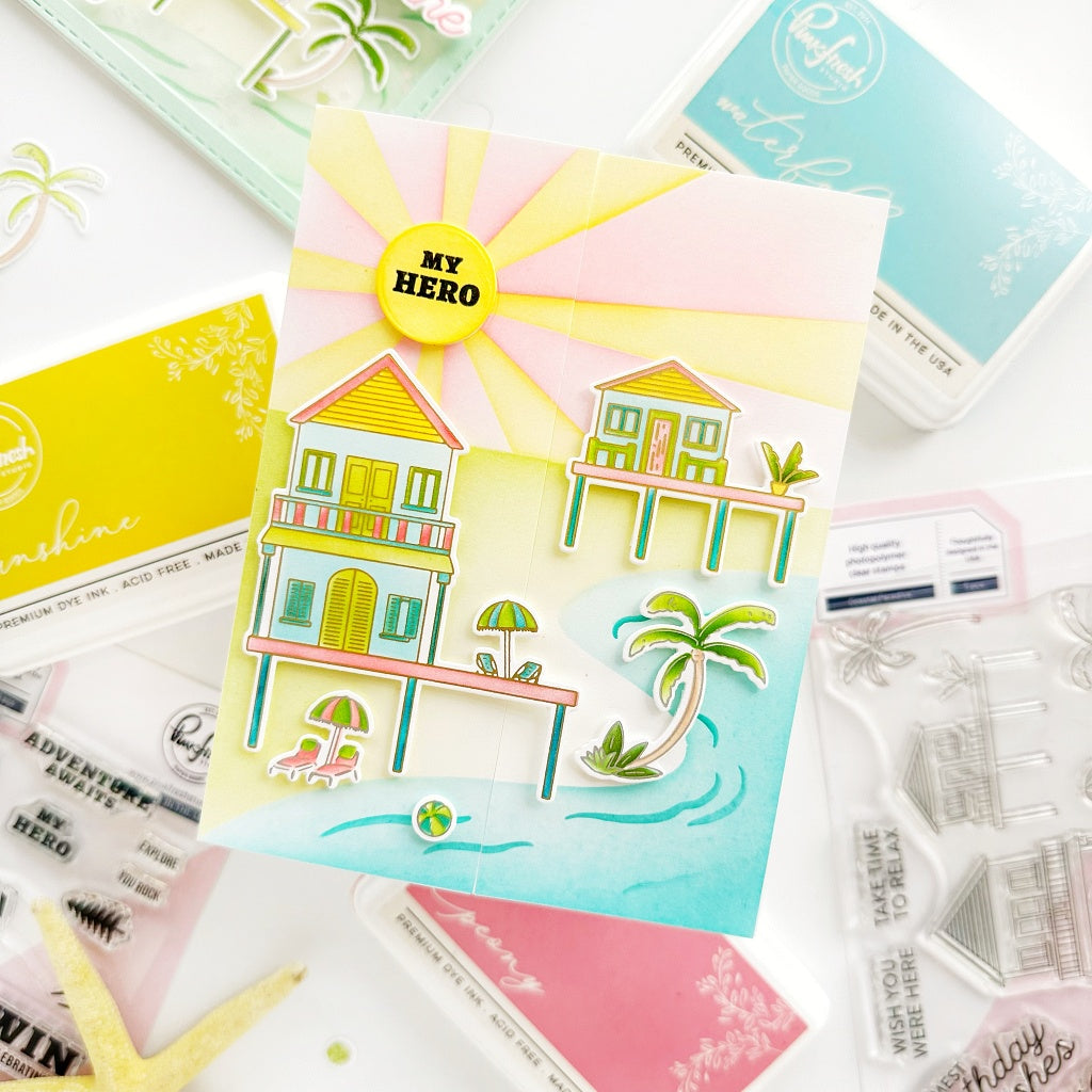 Pinkfresh Studio - Coastal Paradise Stamps