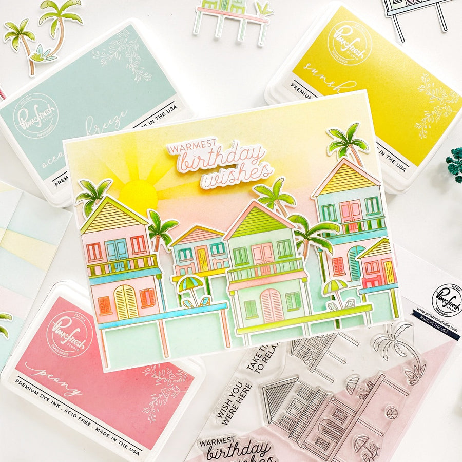 Pinkfresh Studio - Coastal Paradise Stencils