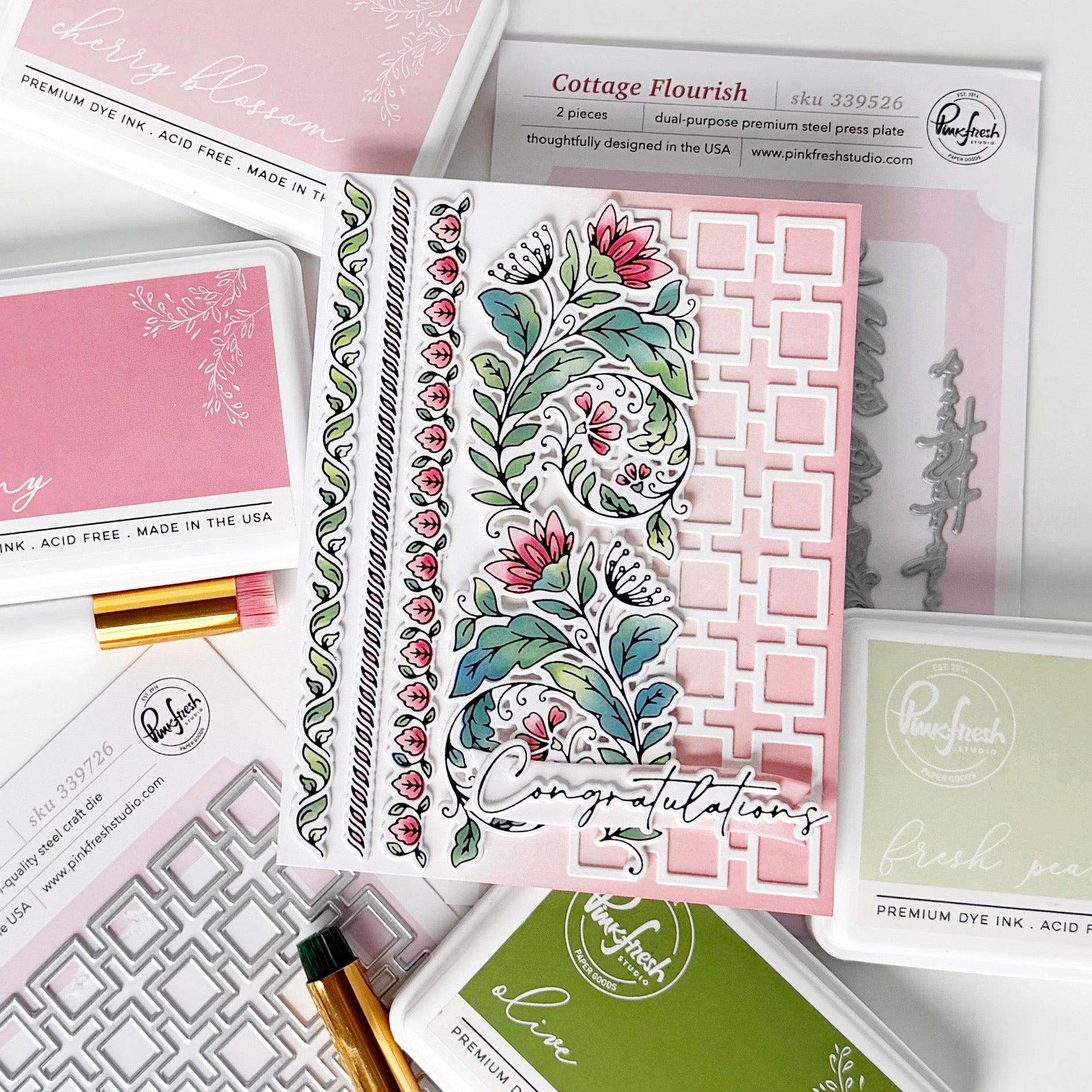 Pinkfresh Studio - Square Play Coverplate Die