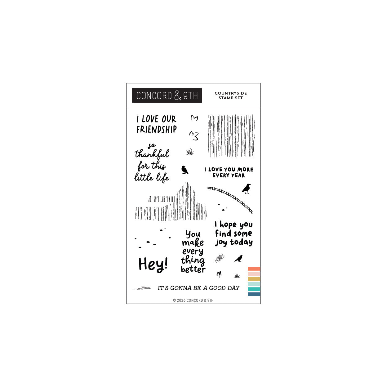 Concord & 9th - Countryside Stamp Set