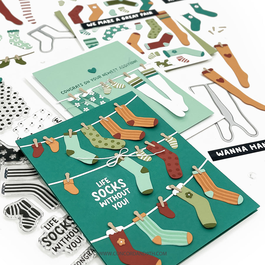 Concord & 9th - Cozy Toes Stamp & Die Bundle