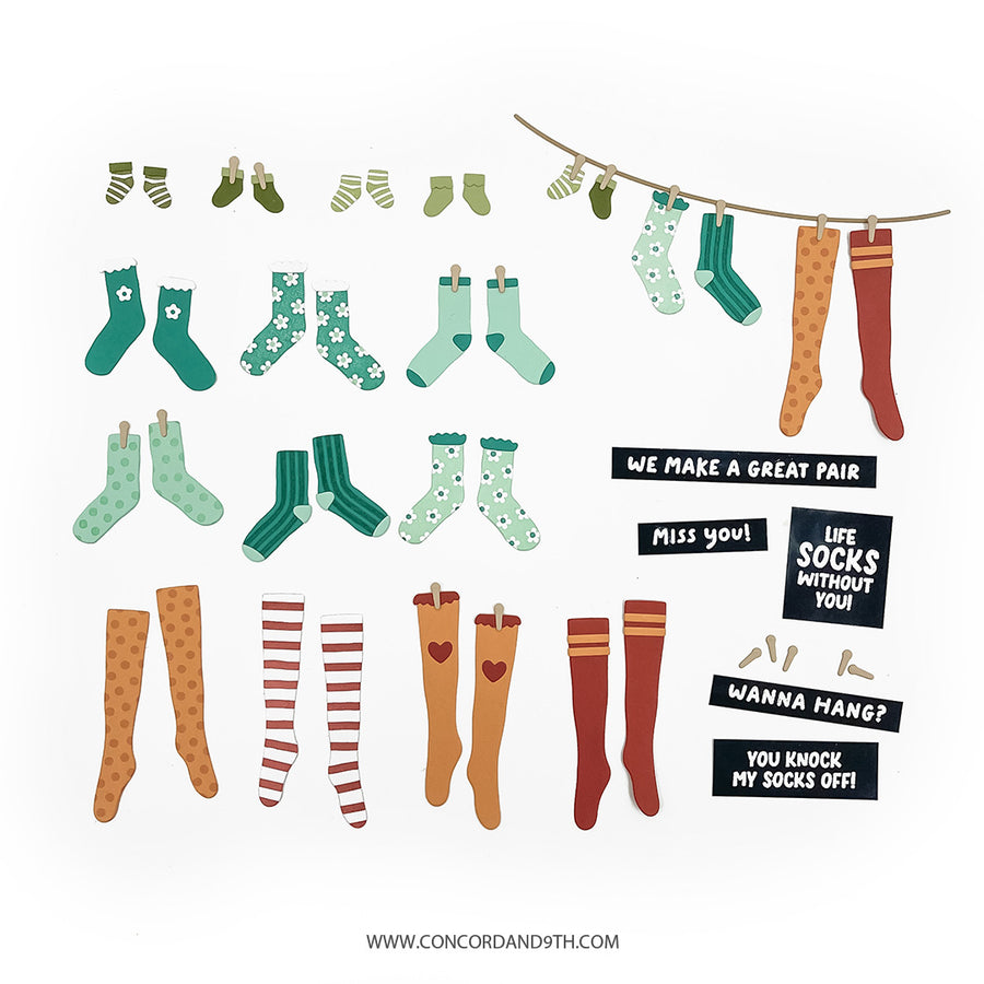 Concord & 9th - Cozy Toes Stamp & Die Bundle