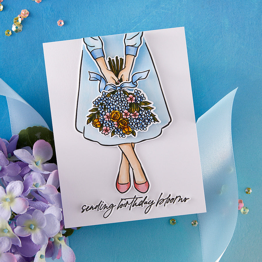 Hero Arts - Summer Blooms Clear Stamps from the Seaside Blooms Collection