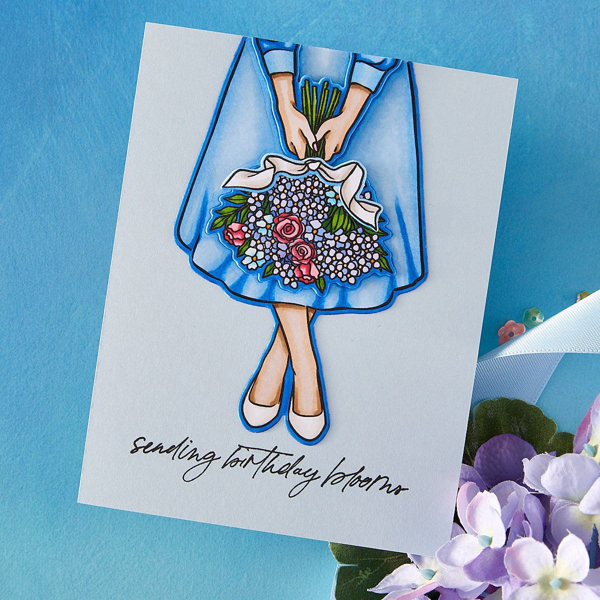 Hero Arts - Summer Blooms Clear Stamps from the Seaside Blooms Collection