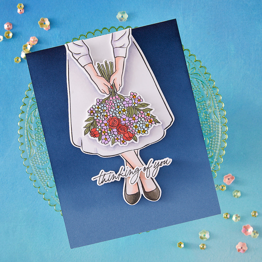 Hero Arts - Summer Blooms Clear Stamps from the Seaside Blooms Collection