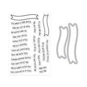 Hero Arts - Banner Days Stamp & Cut Set from the Summer by The Shore Collection