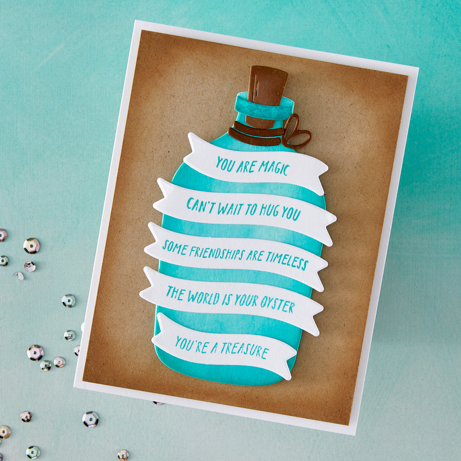 Hero Arts - Banner Days Clear Stamps from the Summer by The Shore Collection