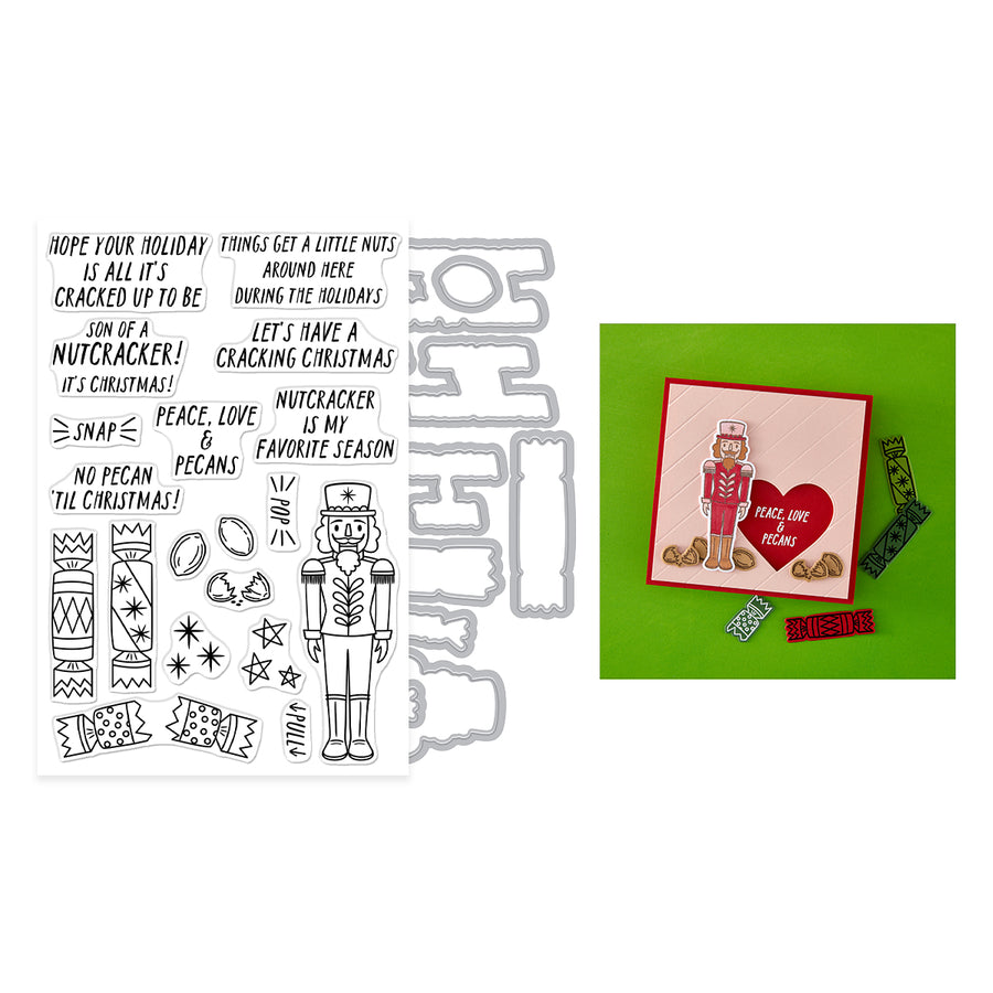 Hero Arts - A Little Nuts Stamp & Cut Set from the Crackin' Christmas Collection