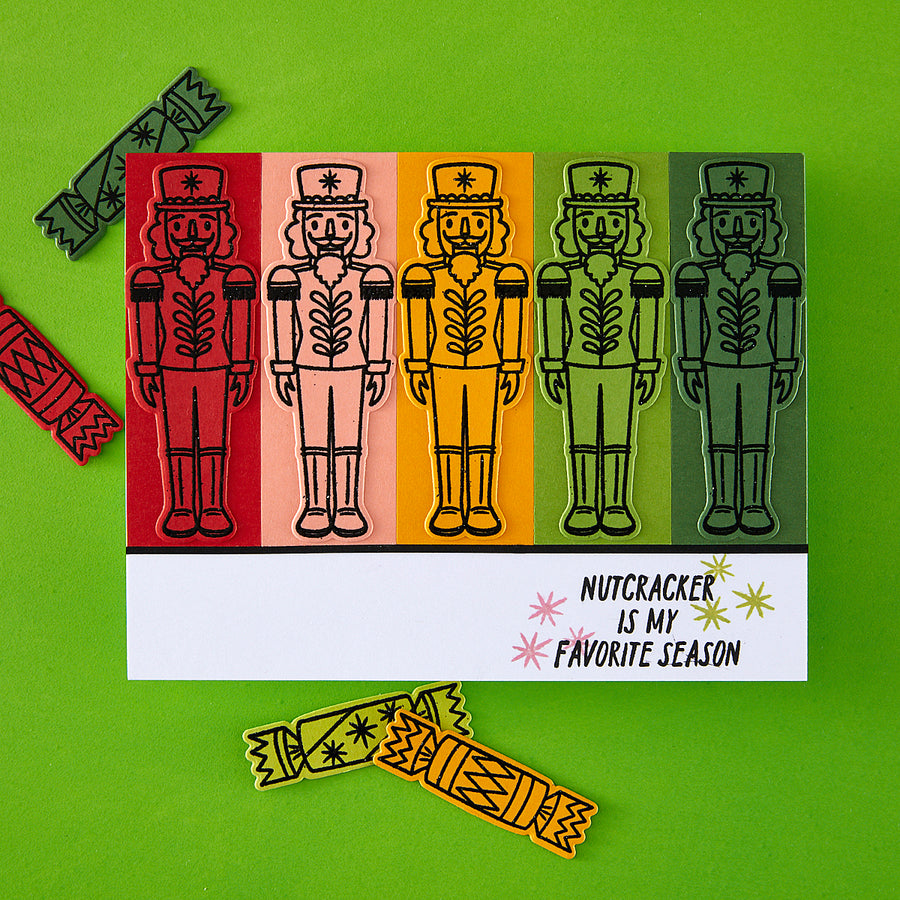 Hero Arts - A Little Nuts Stamp & Cut Set from the Crackin' Christmas Collection
