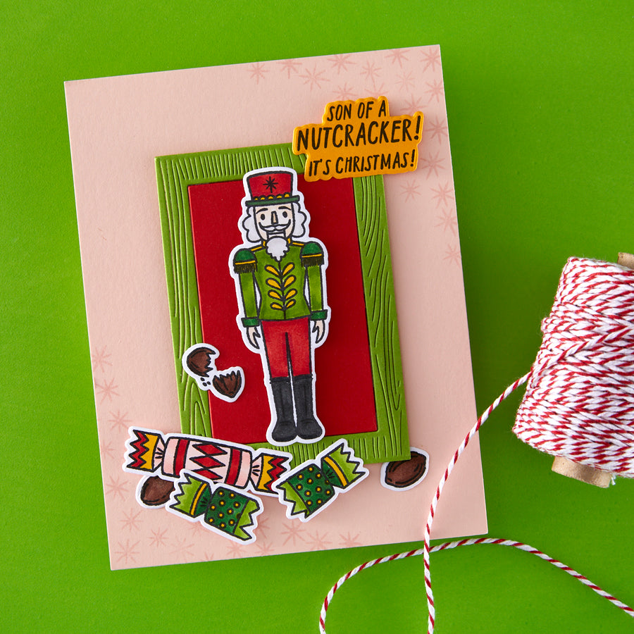 Hero Arts - A Little Nuts Stamp & Cut Set from the Crackin' Christmas Collection