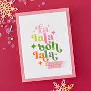 Hero Arts - Modern Holiday Greetings Stamp & Cut Set from the Very Merry Collection