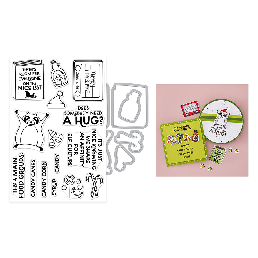 Hero Arts - Elf Culture Stamp & Cut Set from the Yule Fuel Collection