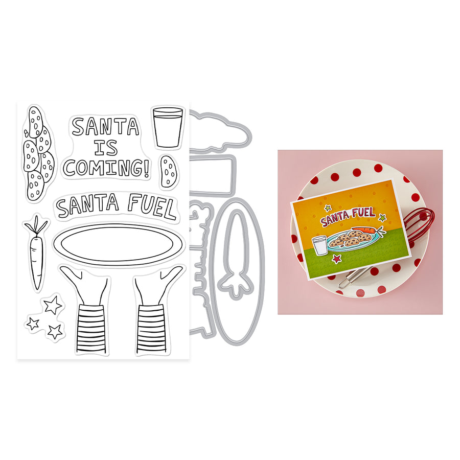 Hero Arts - Santa Fuel Stamp & Cut Set from the Yule Fuel Collection