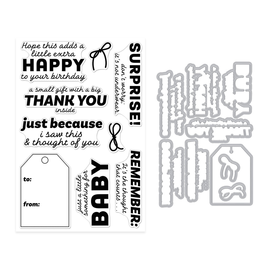 Hero Arts - Just Because Stamp & Cut Set from the Best Gift Ever Collection