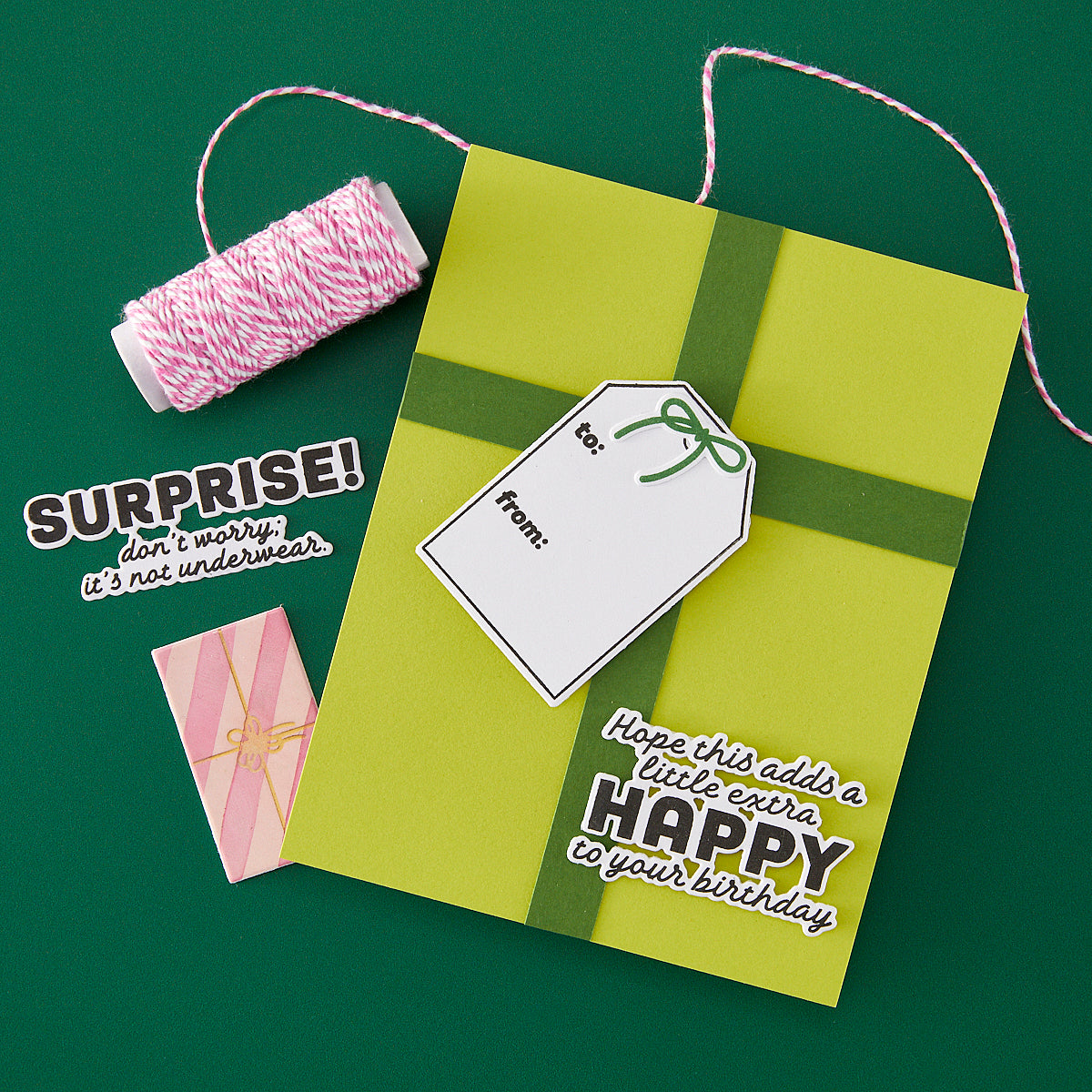 Hero Arts - Just Because Stamp & Cut Set from the Best Gift Ever Collection