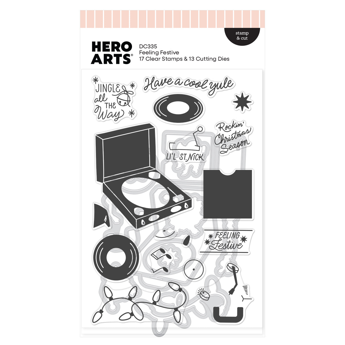 Hero Arts - Feeling Festive Stamp & Cut