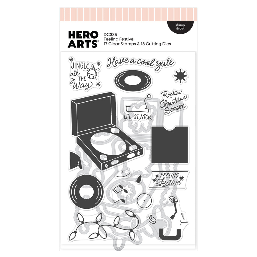 Hero Arts - Feeling Festive Stamp & Cut