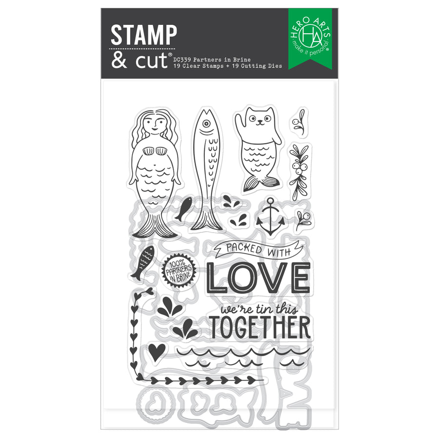 Hero Arts - Partners In Brine Stamp & Cut Set