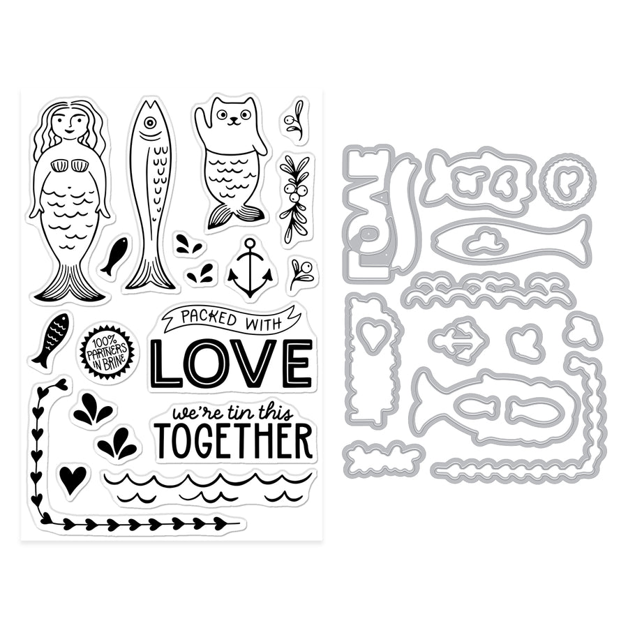 Hero Arts - Partners In Brine Stamp & Cut Set