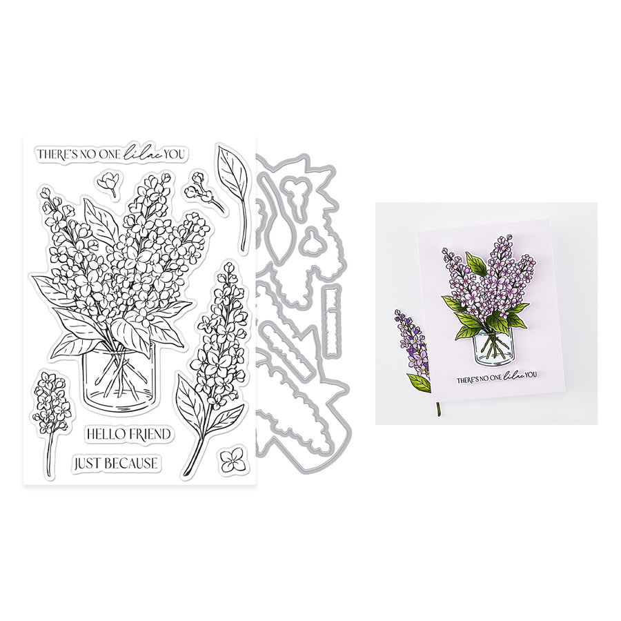 Hero Arts - No One Lilac You Stamp & Cut Set