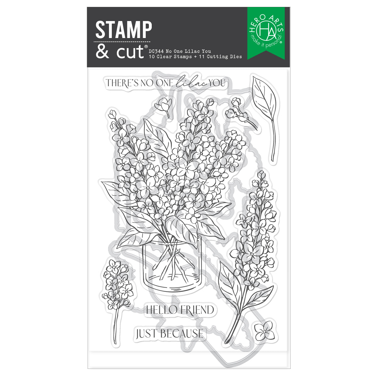 Hero Arts - No One Lilac You Stamp & Cut Set