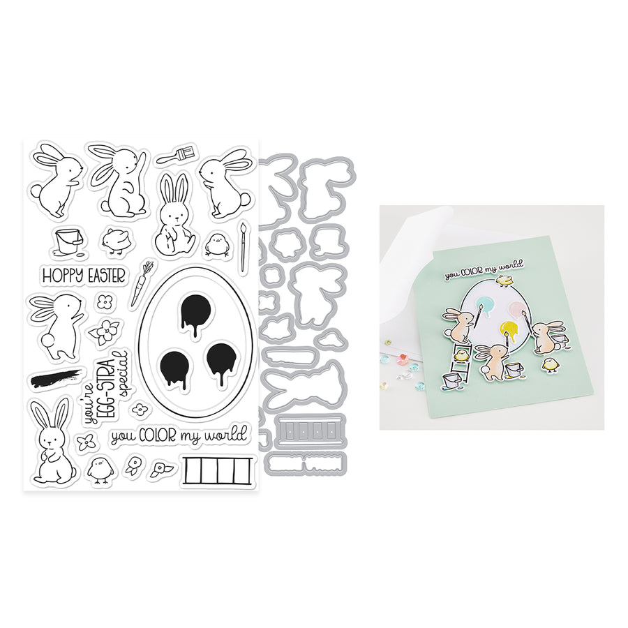 Hero Arts - Color My World Stamp & Cut Set