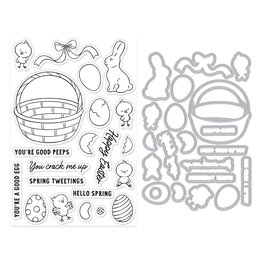 Hero Arts - Spring Tweetings Stamp & Cut Set