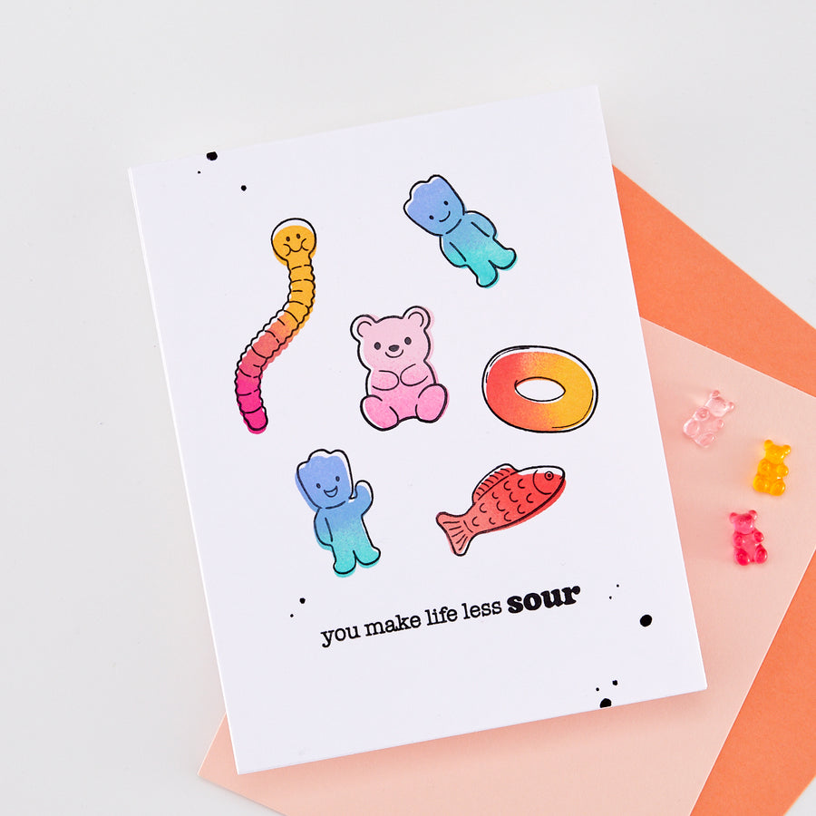 Hero Arts - Let's Stick Together Stamp Set by Hero Arts + Carly Tee