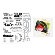 Hero Arts - Solid Gold Stamp & Cut