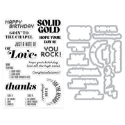 Hero Arts - Solid Gold Stamp & Cut