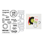Hero Arts - Vintage Vinyl Stamp & Cut