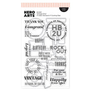 Hero Arts - Vintage Vinyl Stamp & Cut