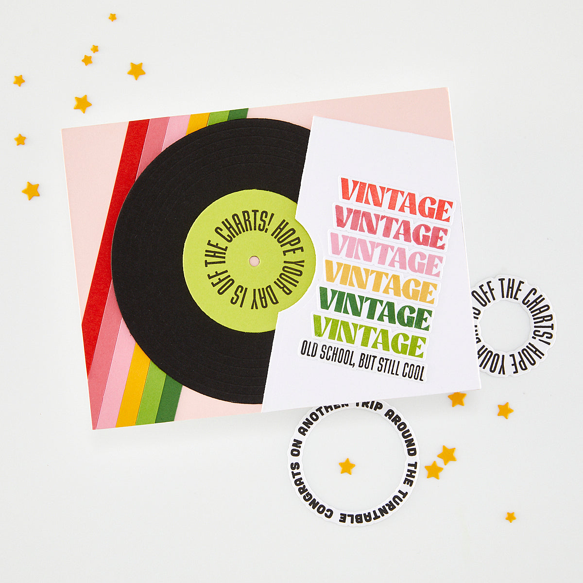 Hero Arts - Vintage Vinyl Stamp & Cut